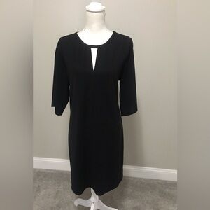 Michael Kors  metallic detail 3/4 sleeve dress